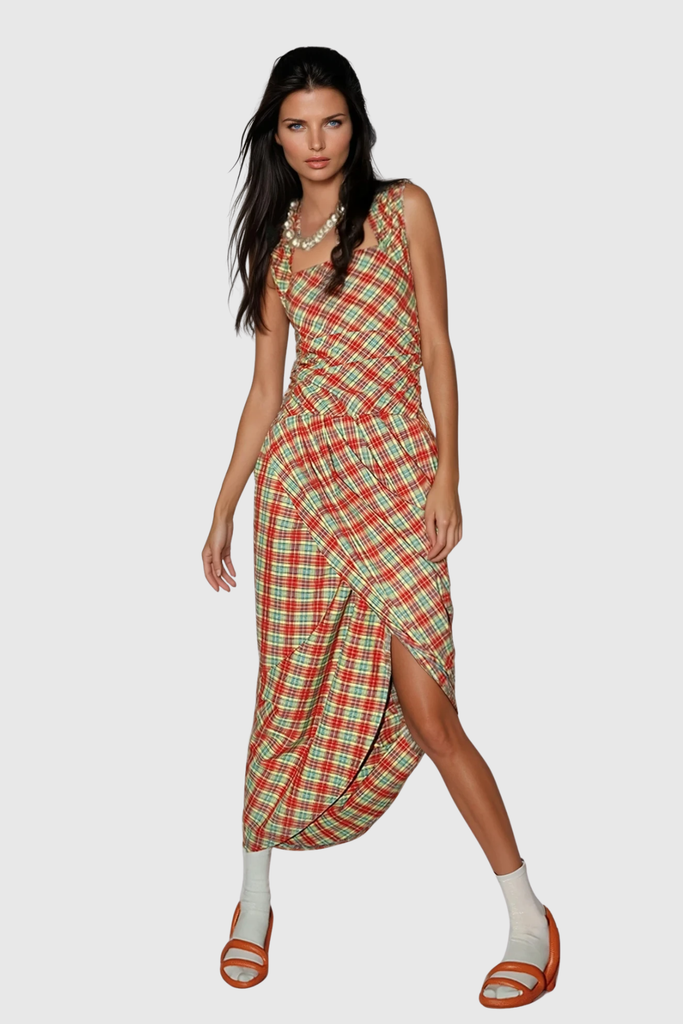 Shop  beautiful dress - Perfect for special occasions | Zach Grid Ruch Maxi Dress