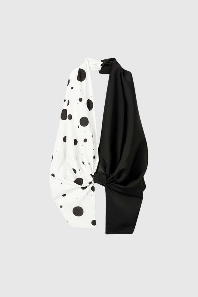 Shop  beautiful dress - Perfect for special occasions | Zahira Dot Deconstruct Halter Neck Top