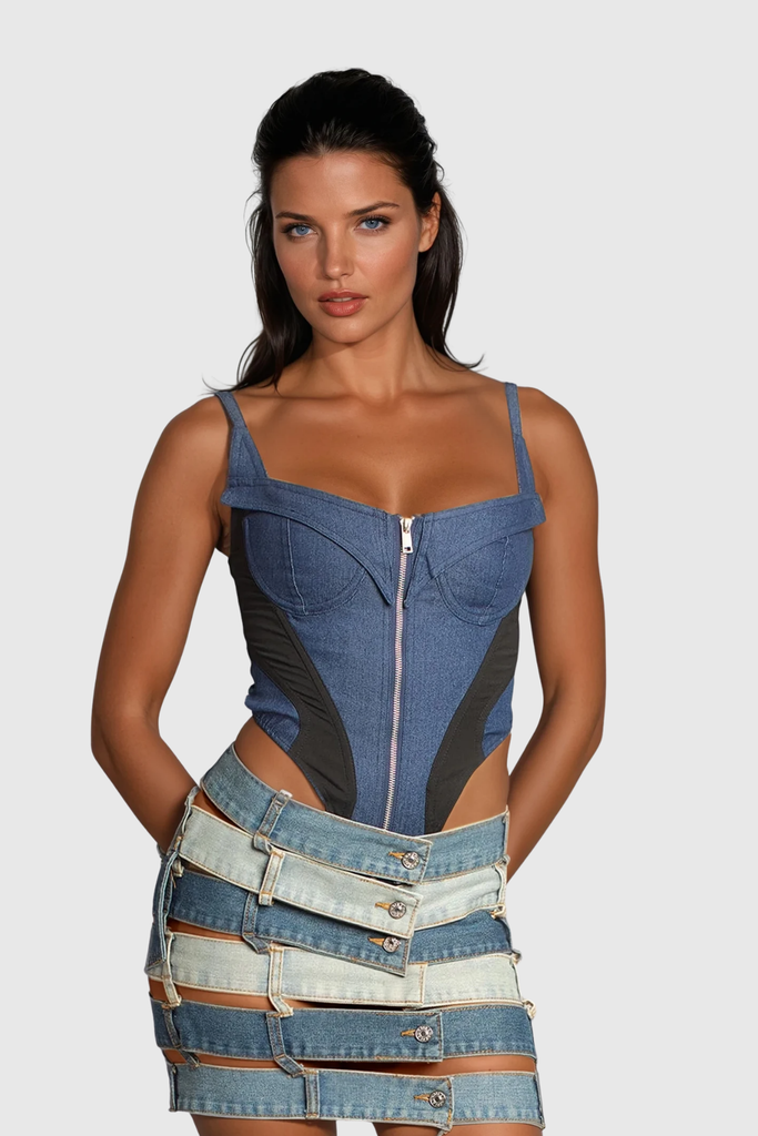 Zakhar Cutout Deconstruct Mini Skirt - Stylish beautiful mini for special occasions | Buy Online