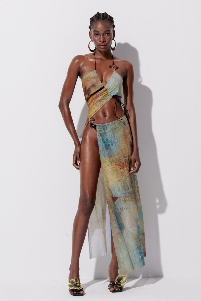 Stylish beautiful dress | Zane Cutout Asymmetric Maxi Dress - Ideal for special occasions