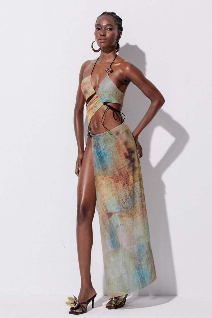 Shop  beautiful dress - Perfect for special occasions | Zane Cutout Asymmetric Maxi Dress