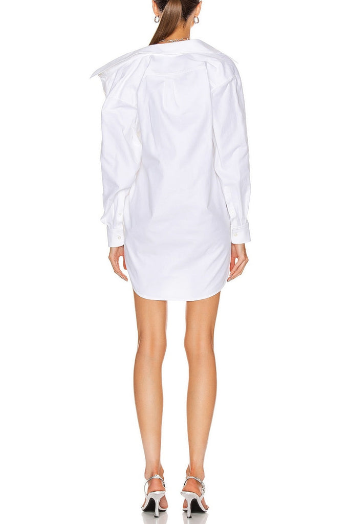 Shop  beautiful dress - Perfect for special occasions | Zephyrine Asymmetric Faux Two Piece Shirt