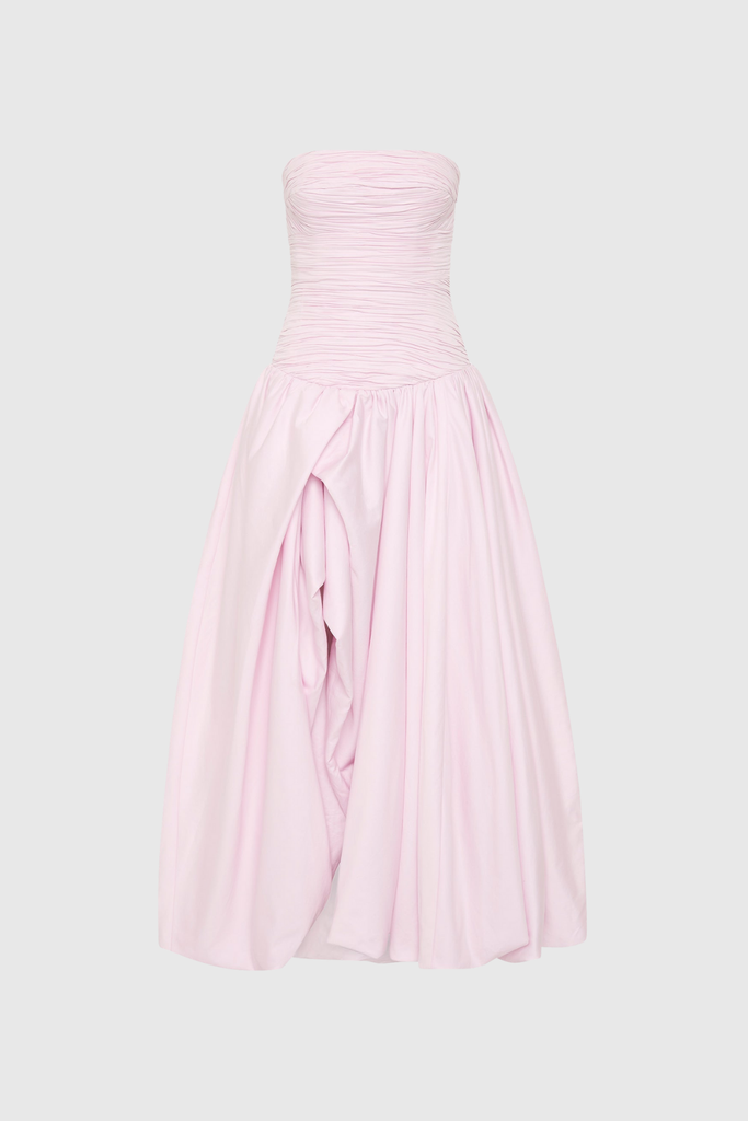 Stylish beautiful dress | Ziska Strapless Split Ruffle Maxi Dress - Ideal for special occasions