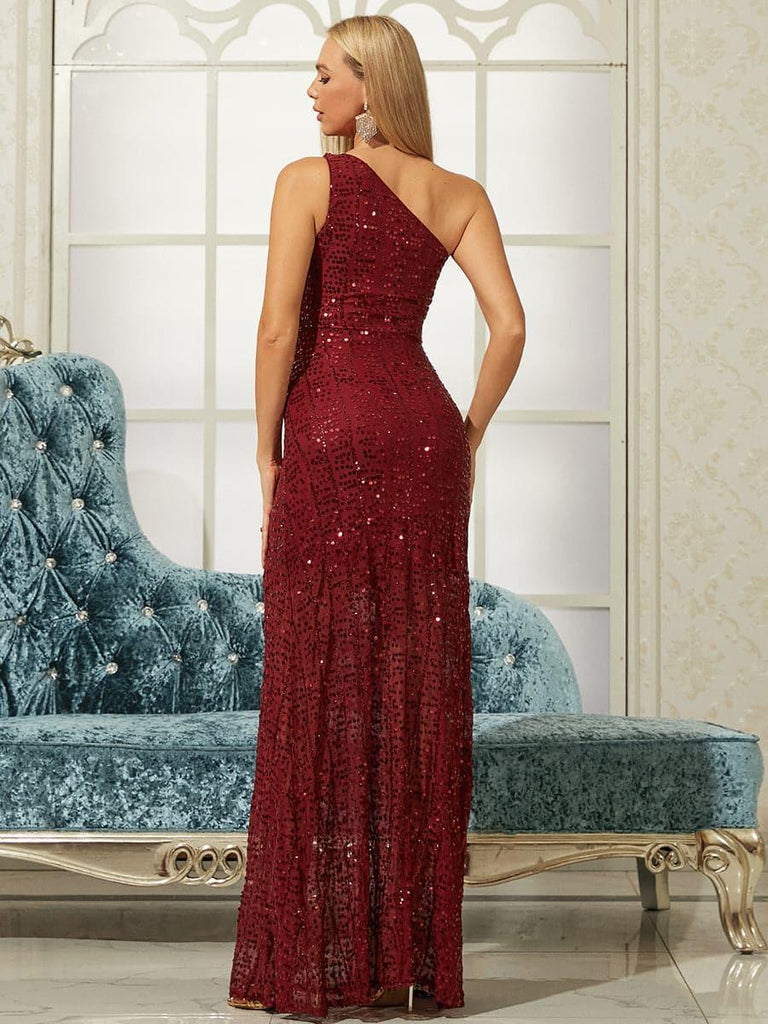 Shop  beautiful dress - Perfect for special occasions | One Shoulder Sequins Maxi Prom Dress