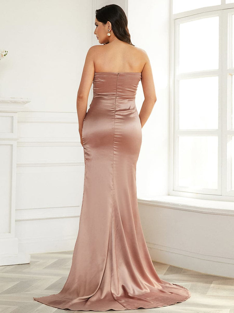 Stylish beautiful dress | Strapless Panel Evening Dress - Ideal for special occasions