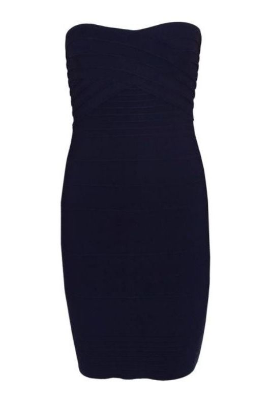 Stylish black dress | Aaliyah Bandage Mini Dress - Classic Black - Ideal for special occasions