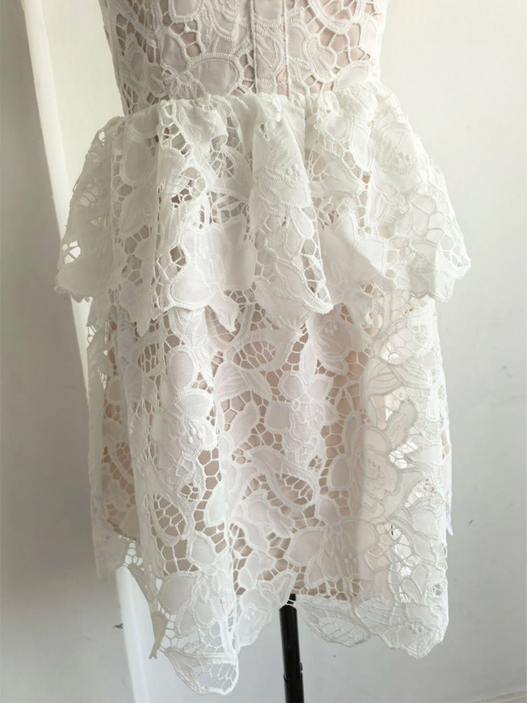 Shop  beautiful dress - Perfect for special occasions | Aaliyah Single Breasted Ruffle Mini Dress