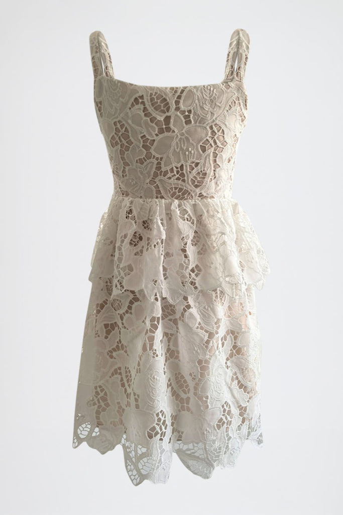 Aaliyah Single Breasted Ruffle Mini Dress - Stylish beautiful dress for special occasions | Buy Online