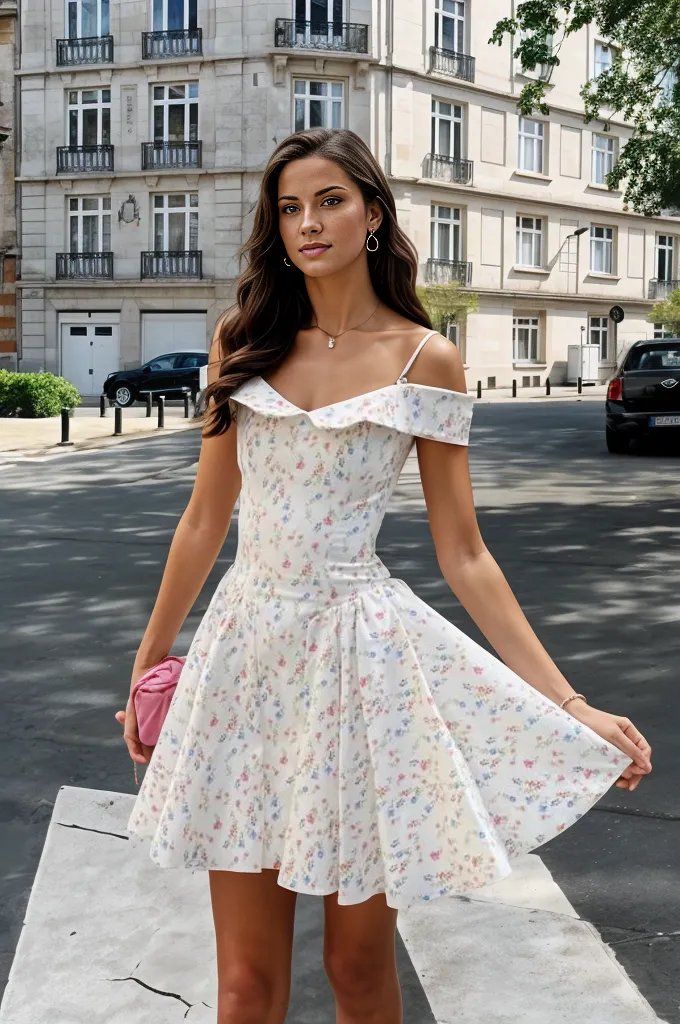 Stylish white dress | Allanah Bodycon Day Mini Dress - White Pearl - Ideal for special occasions