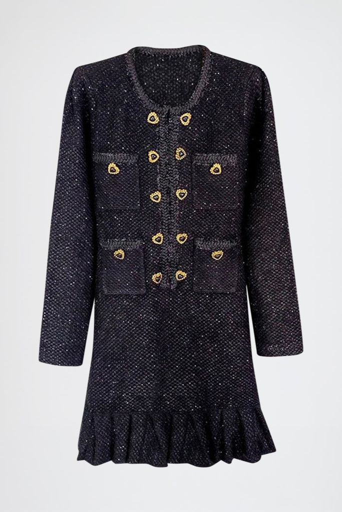 Anaya Knitted Diamond Mini Dress - Stylish beautiful dress for special occasions | Buy Online