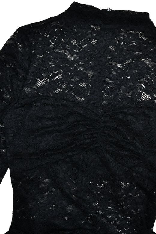 Andie Long Sleeve Bodycon Mini Dress - Classic Black - Stylish black dress for special occasions | Buy Online