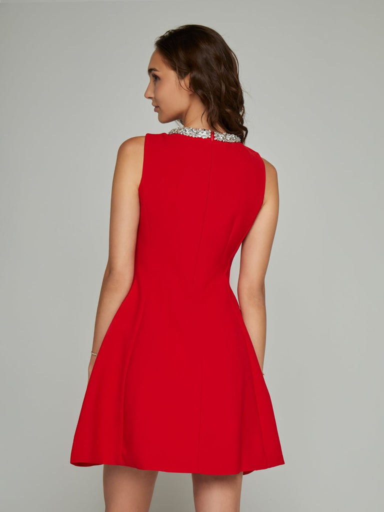 Andrea Sleeveless Keyhole Mini Dress - Stylish beautiful dress for special occasions | Buy Online