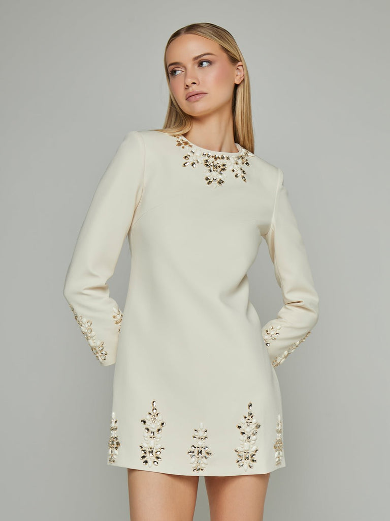 Stylish beautiful dress | Angelique Beaded Straight Mini Dress - Ideal for special occasions