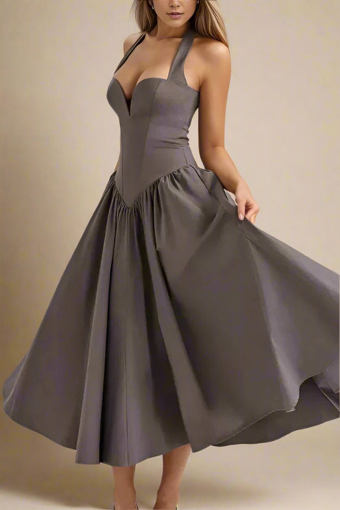 Shop  beautiful dress - Perfect for special occasions | Anita Bodycon Midi Dress - Steel Grey