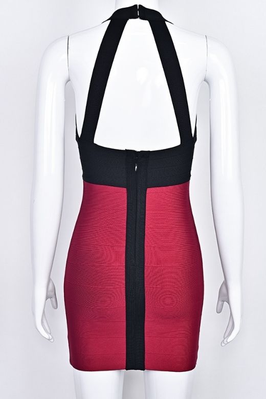 Shop  red dress - Perfect for special occasions | Audrey Bandage Mini Dress - Cherry Red