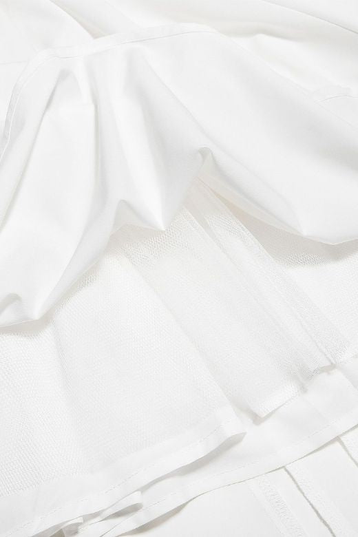 Stylish white dress | Austen Bodycon Midi Dress - White Pearl - Ideal for special occasions