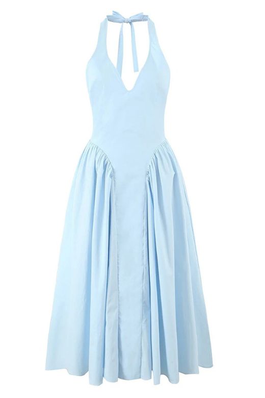 Stylish blue dress | Austen Bodycon Midi Dress - Sky Blue - Ideal for special occasions