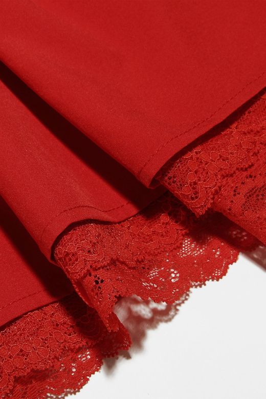 Belle Bodycon Mini Dress - Lipstick Red - Stylish red dress for special occasions | Buy Online