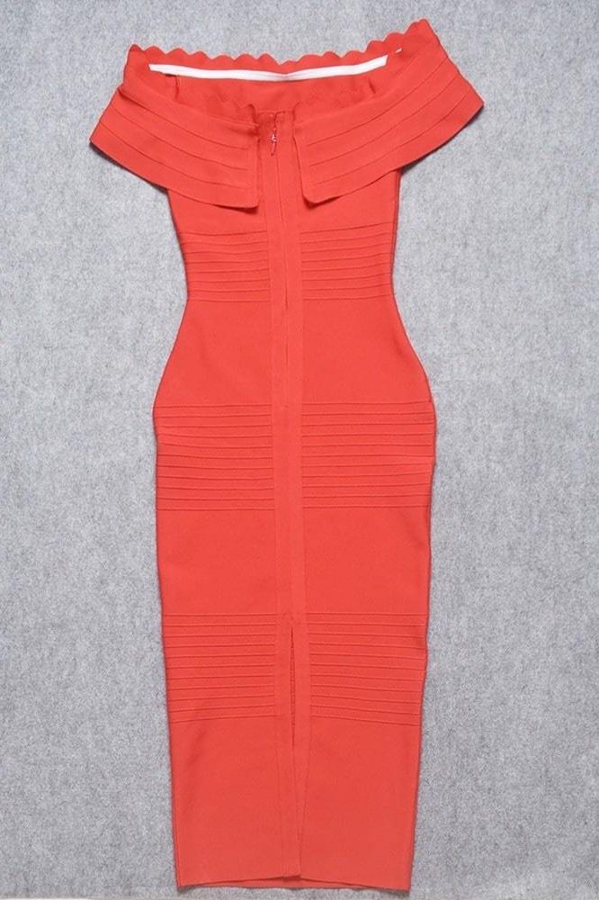 Stylish red dress | Billie Bandage Midi Dress - Lipstick Red - Ideal for special occasions