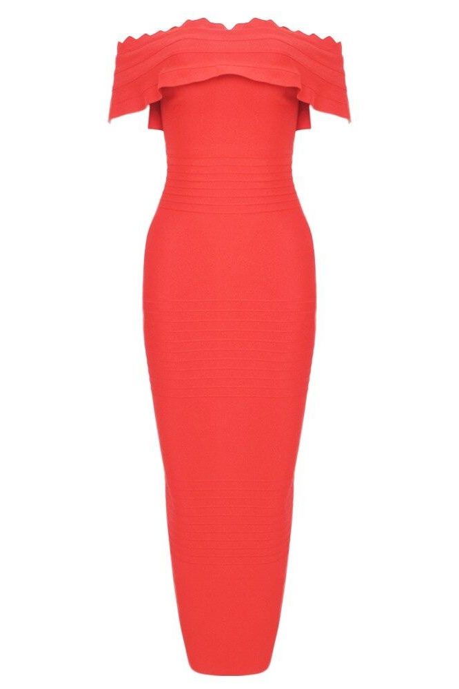Stylish red dress | Billie Bandage Midi Dress - Lipstick Red - Ideal for special occasions