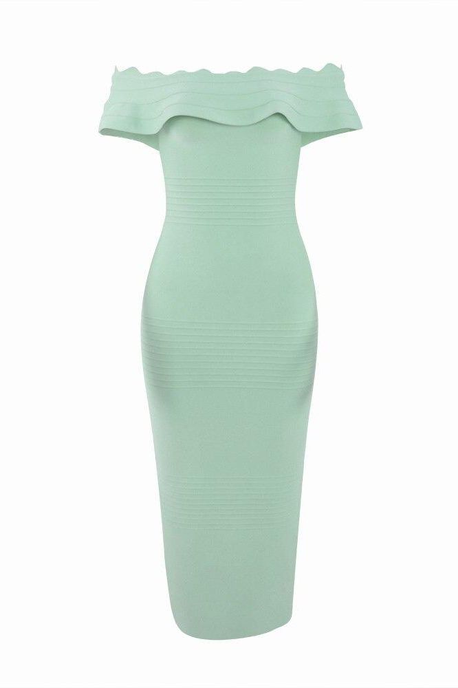 Shop  green dress - Perfect for special occasions | Billie Bandage Midi Dress - Mint Green