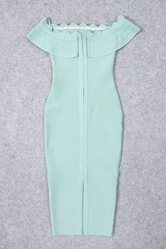 Stylish green dress | Billie Bandage Midi Dress - Mint Green - Ideal for special occasions