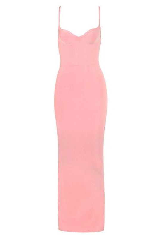 Stylish pink dress | Blanche Bandage Maxi Dress - Dusty Pink - Ideal for special occasions