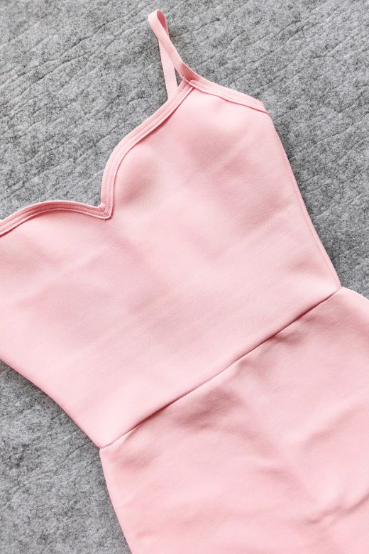 Stylish pink dress | Blanche Bandage Maxi Dress - Dusty Pink - Ideal for special occasions