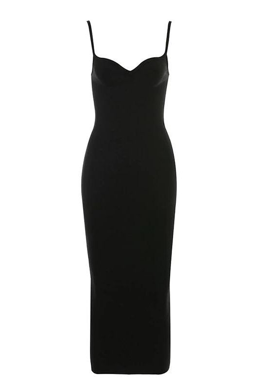 Shop  black dress - Perfect for special occasions | Blanche Bandage Midi Dress - Classic Black
