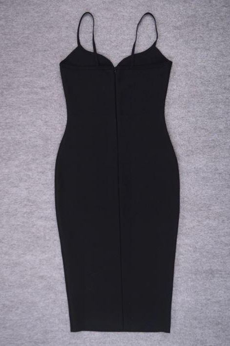 Shop  black dress - Perfect for special occasions | Blanche Bandage Midi Dress - Classic Black