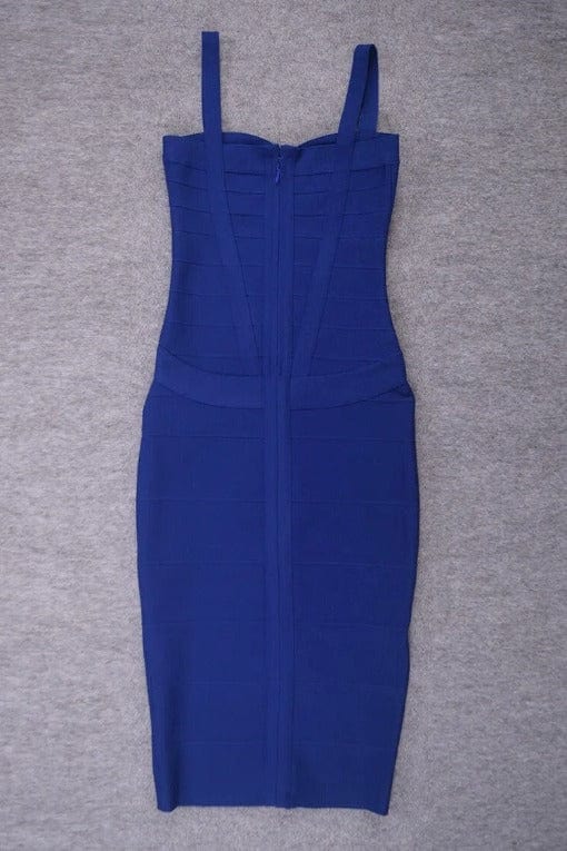 Heidi Bandage Midi Dress - Navy Blue - Stylish blue dress for special occasions | Buy Online