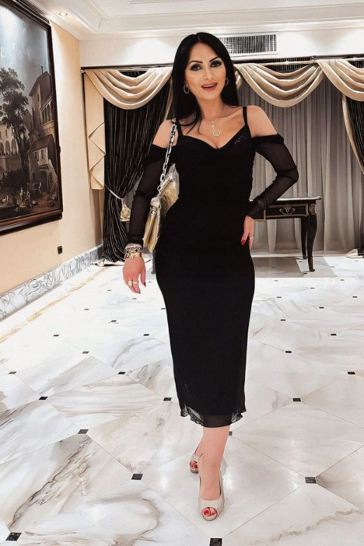 Shop  black dress - Perfect for special occasions | Brianna Bodycon Long Sleeve Maxi Dress - Classic Black