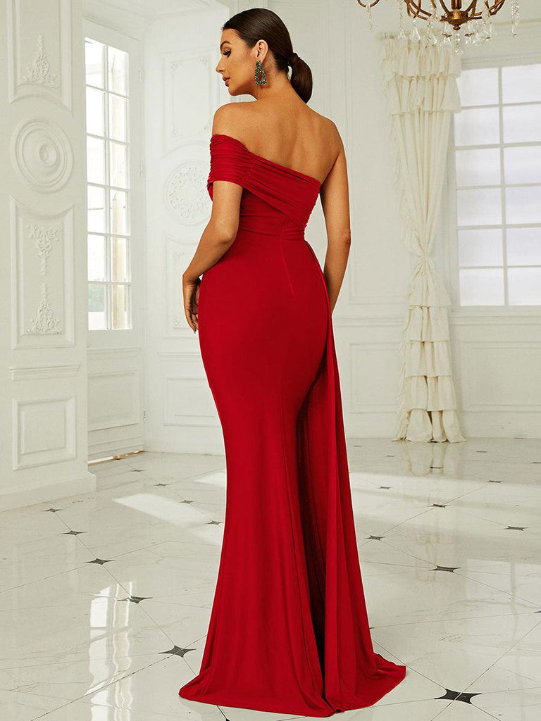 Draping Emerald Green Dress - Stylish green dress for special occasions | Buy Online