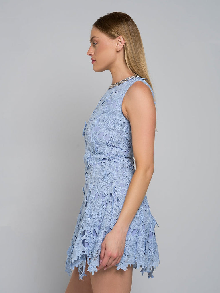 Shop  beautiful dress - Perfect for special occasions | Camille Asymmetric Lace Mini Dress