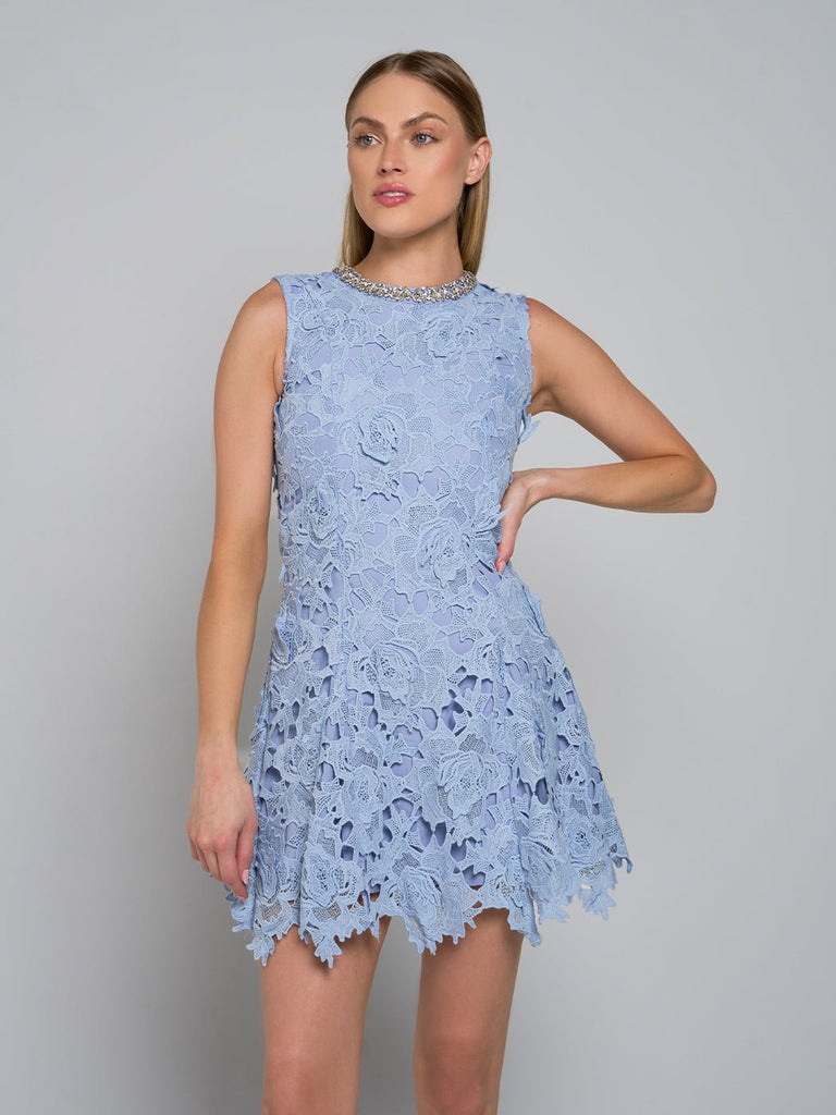 Camille Asymmetric Lace Mini Dress - Stylish beautiful dress for special occasions | Buy Online