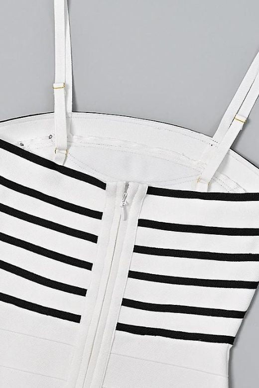 Carter Bandage Mini Dress - White Pearl - Stylish white dress for special occasions | Buy Online