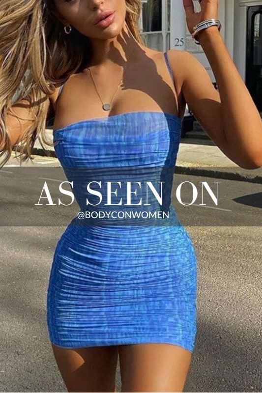 Stylish blue dress | Cassie Bodycon Wrap Mini Dress - Royal Blue - Ideal for special occasions