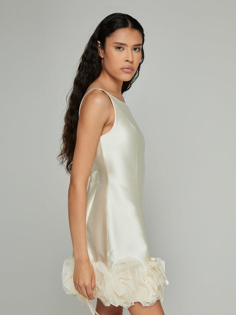 Chantelle Sleeveless Floral Hem Mini Dress - Stylish beautiful dress for special occasions | Buy Online