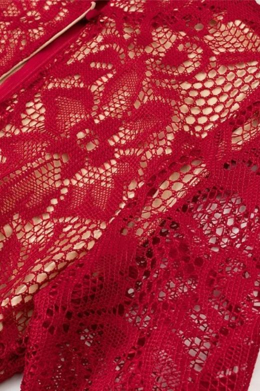 Shop  red dress - Perfect for special occasions | Charlotte Long Sleeve Bodycon Midi Dress - Chilli Red