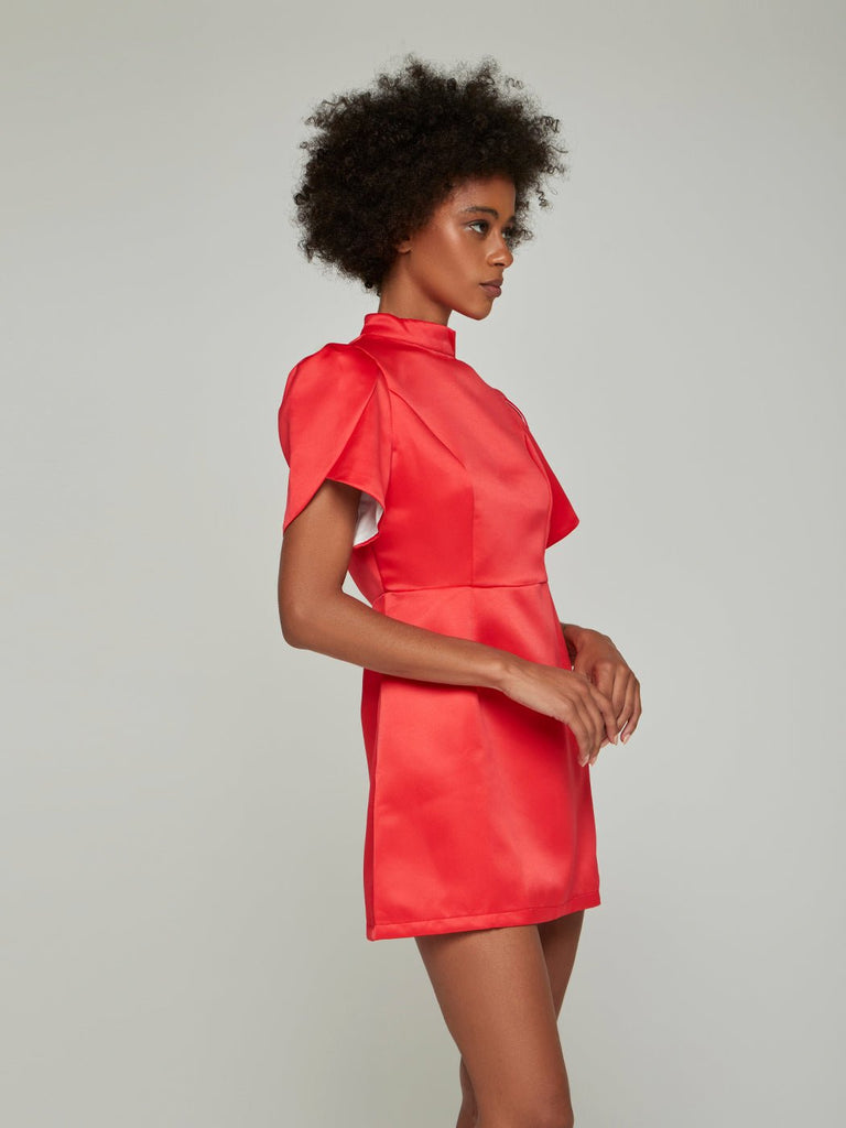 Stylish beautiful dress | Darella Backwards Bowknot Short-Sleeve Mini Dress - Ideal for special occasions