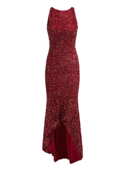 Crew Neck Mermaid Evening Dress