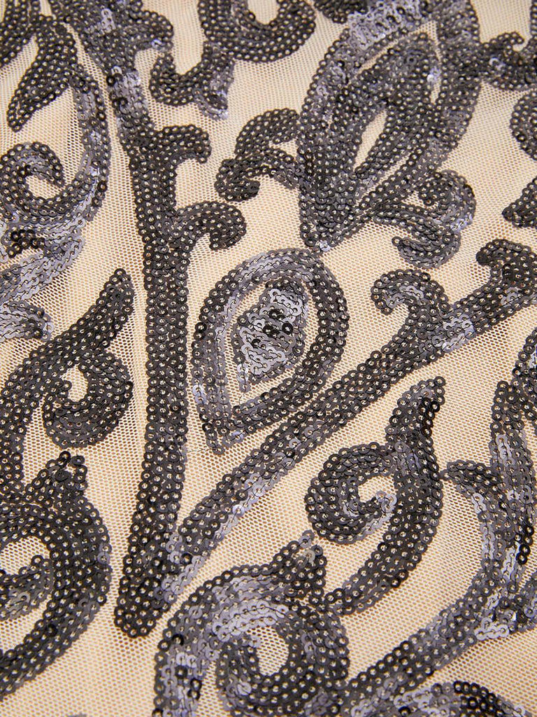 Spaghetti Black Split Maxi Sequin Dress - Stylish black dress for special occasions | Buy Online