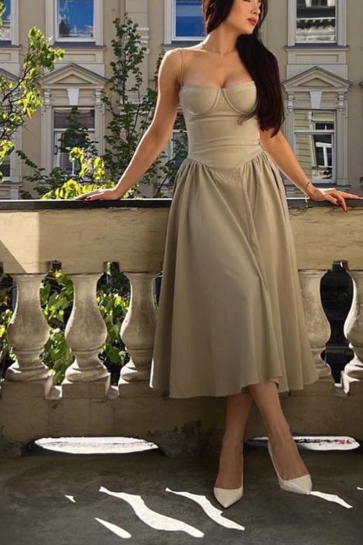 Stylish green dress | Everly Midi Dress - Sage Green - Ideal for special occasions