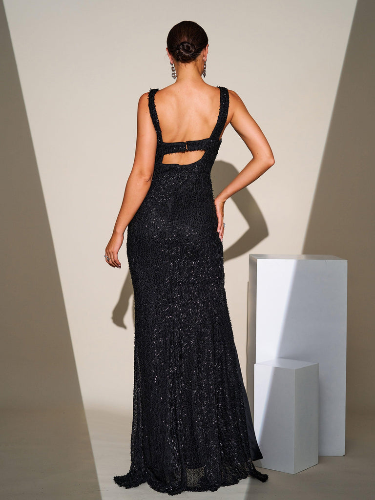 Elegant Sleeveless High Split Prom Dress - Elegant beautiful dress for special occasions | Buy Online