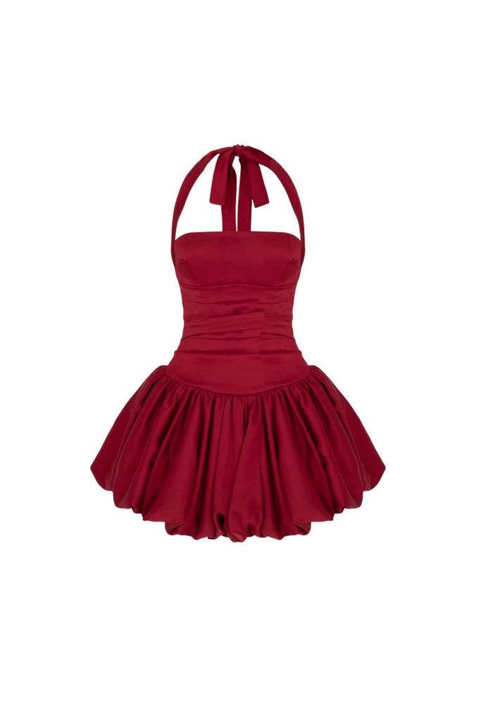 Rosetta Halter Bubble Mini Dress - Stylish beautiful dress for special occasions | Buy Online