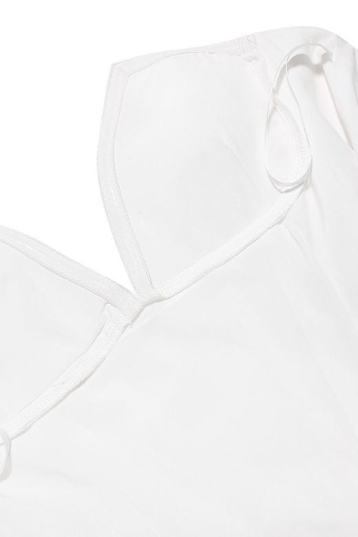 Stylish white dress | Gabbi Bodycon Midi Dress - White Pearl - Ideal for special occasions