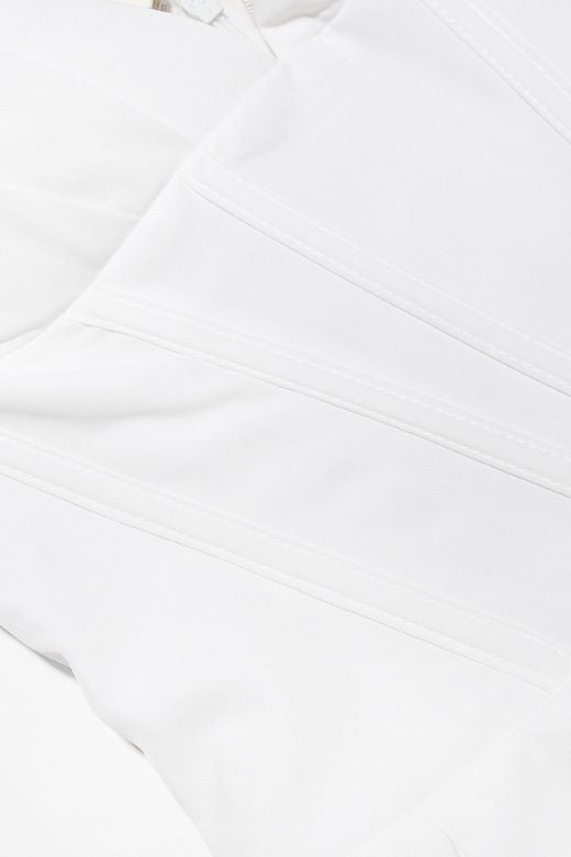 Shop  white dress - Perfect for special occasions | Gabbi Bodycon Midi Dress - White Pearl