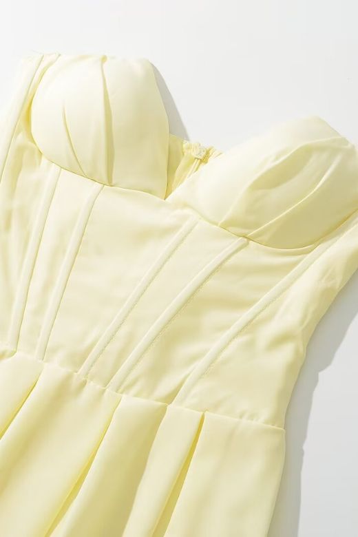 Stylish yellow dress | Gabbi Bodycon Midi Dress - Sun Yellow - Ideal for special occasions