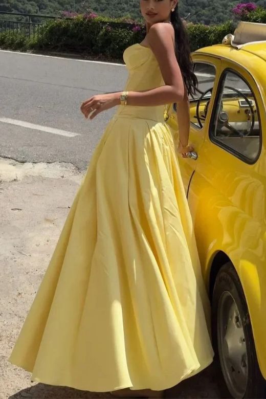 Gabbi Bodycon Midi Dress - Sun Yellow - Stylish yellow dress for special occasions | Buy Online