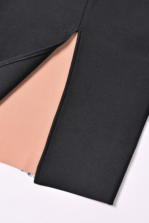 Shop  black dress - Perfect for special occasions | Genevieve Bodycon Lace Midi Dress - Classic Black